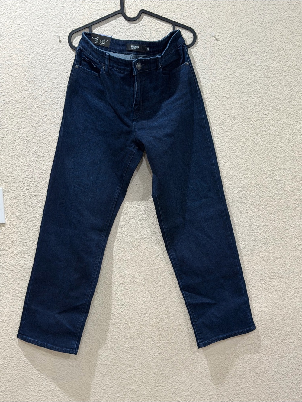 Hudson Midrise Straight Jean Straight Leg Jeans Blue Waist 10 NWT